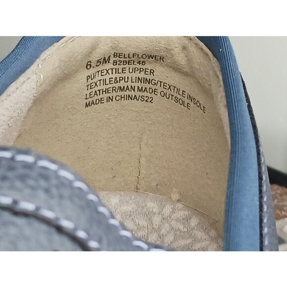 JBU by Jambu Bellflower Loafer Womens 6.5 Medium Blue Vegan Leather Traction - Picture 15 of 15